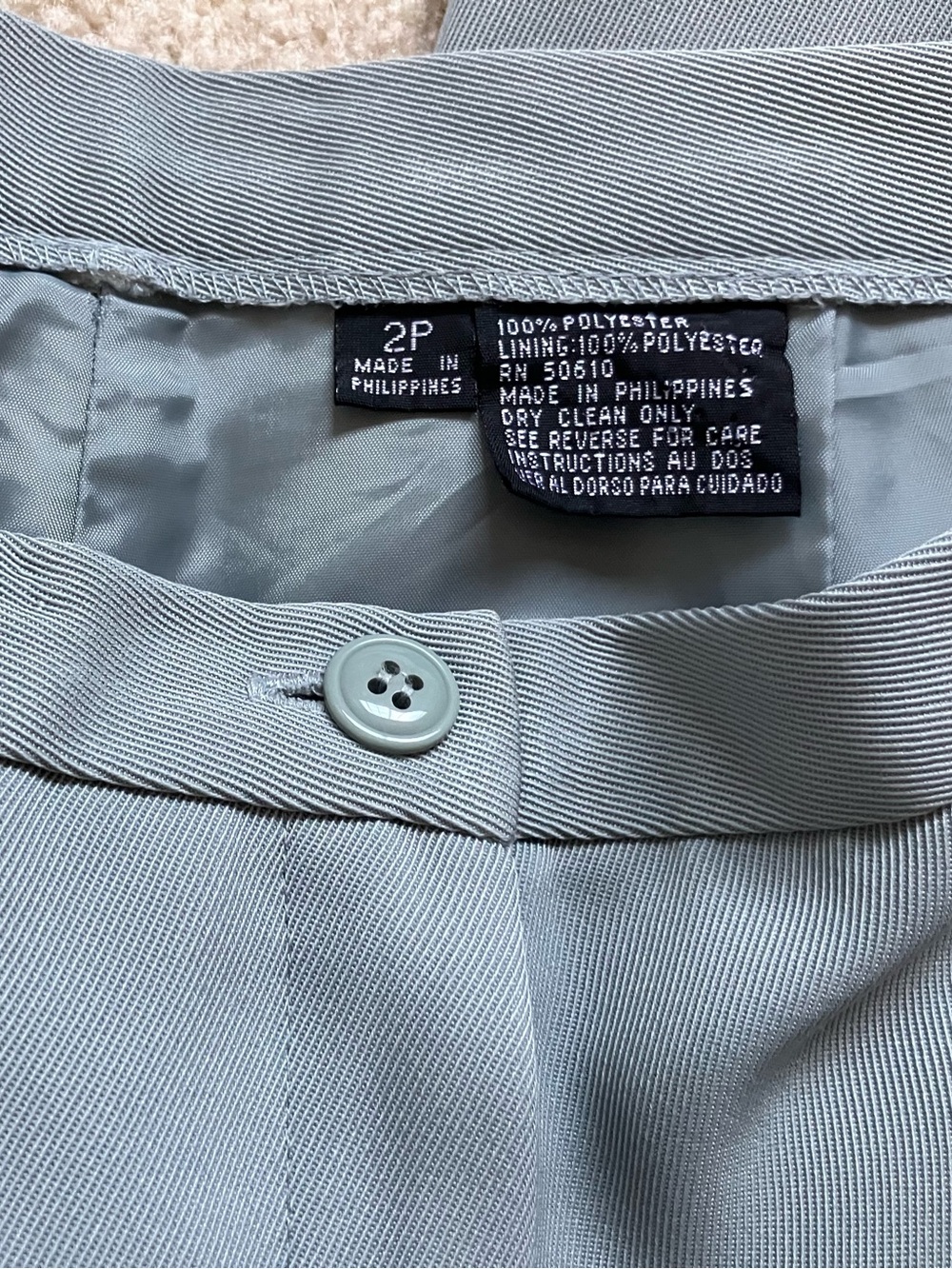 Kasper A.S. L. Petite Aquamarine Blue Pantsuit - Picture 14 of 16